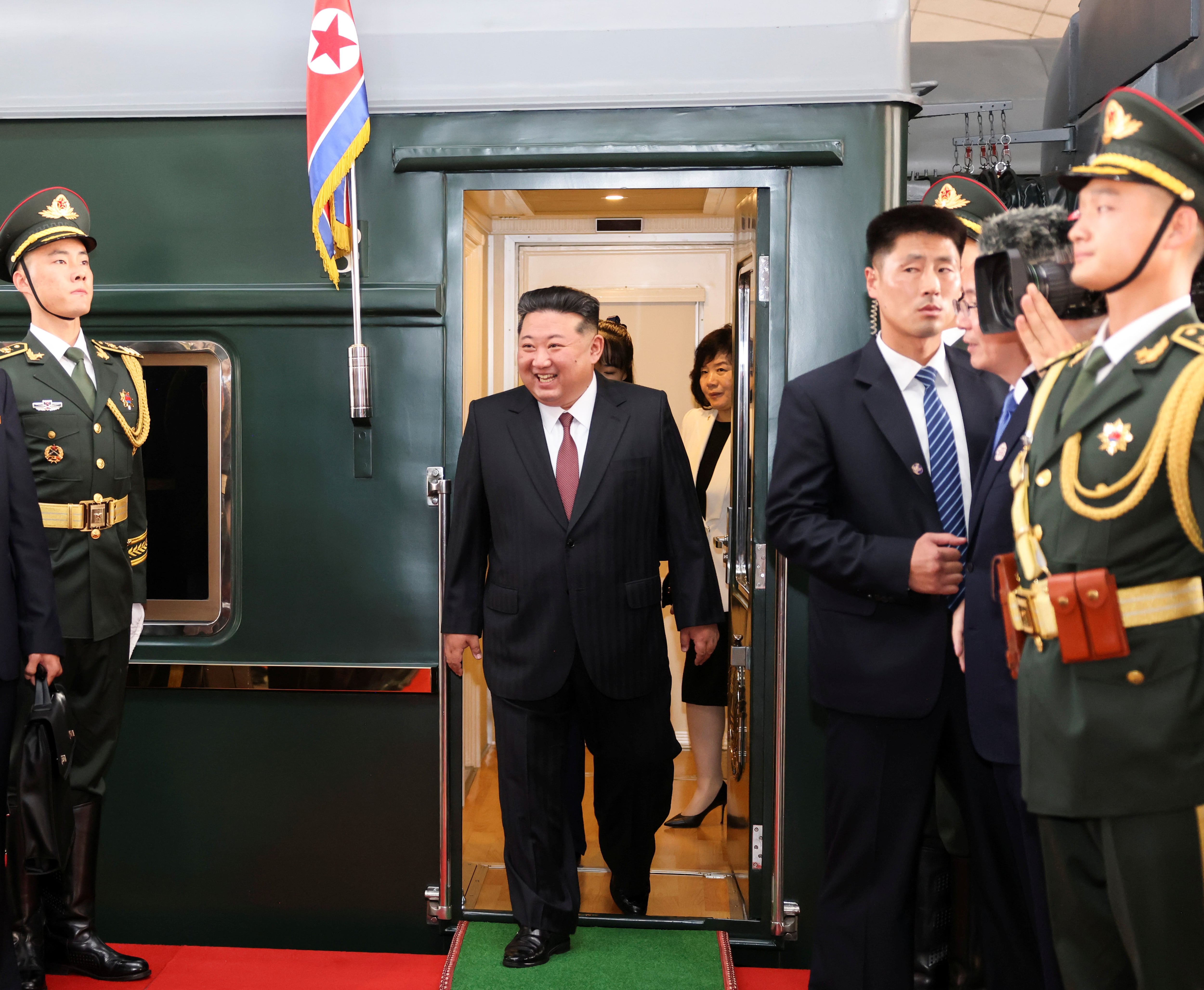 North Korea’s Kim Jong Un arrives in Beijing for military parade